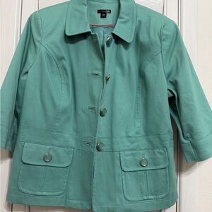 East 5th Teal Button-Up Jacket✨PXL